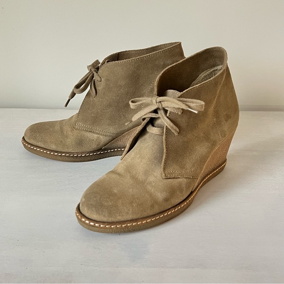 J. Crew MacAlister Wedge Lace Up Bootie - Picture 5 of 7